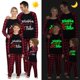 thumbnail image 2 of Pijama familiar a juego de Navidad, luminoso, brillante, con My Tube Red Plaids, conjunto de pijamas, 2 of 4