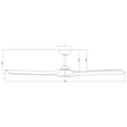 thumbnail image 3 of Torque 70" Matte Black/Distressed Koa Smart Ceiling Fan with Remote Control, 3 of 5