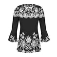 thumbnail image 3 of Cilsoka 3/4 Sleeve T Shirts for Women Long Sleeve V Neck Shirts for Women Thin Womens 3/4 Sleeve Tops and Blouses Cotton Tunics for Women 2025 Cotton Blouses for Women Dressy Casual Xxl My Orders, 3 of 4