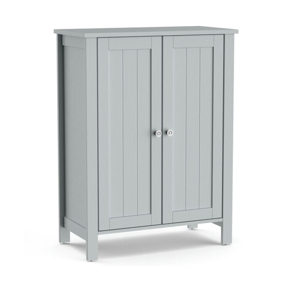 Finihen Bathroom Storage Cabinet, Bathroom Floor Cabinet, 2-Door Bathroom Floor Storage Cabinet Space Saver Organizer, for Bathroom, Living Room, Bedroom, Kitchen, Gray Finihen Bathroom Storage Cabinet, Bathroom Floor Cabinet, 2-Door Bathroom Floor Storage Cabinet Space Saver Organizer, for Bathroom, Living Room, Bedroom, Kitchen, Gray