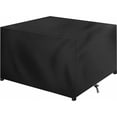 thumbnail image 1 of Fundas para muebles de jardín, funda para muebles de jardín, lona protectora para mesa de exterior, impermeable, 420D, Oxford, anti-UV, resistente al viento, cuadrada, 150 x 150 x 75 cm, 1 of 5