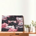 thumbnail image 4 of Naloa Cute Kittens Group Portrait Print Canvas Picture,Wall Pictures, Modern Decorative Poster,Art Prints for Bedroom, Toilet, 40 x 30 cm, Built-in Wooden Frame, 4 of 6