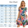 thumbnail image 6 of Womens Summer Dresses Beach Casual Tshirt Plus Size Floral Short Sleeve Loose Flowy Sundresses, 6 of 6