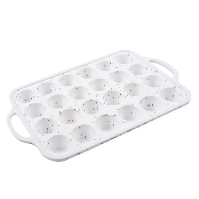 Molde para mini magdalenas Bewildely gel de silicona color blanco