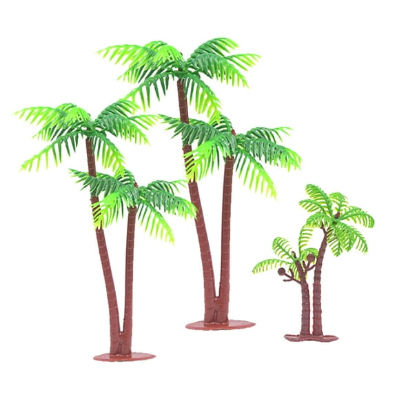 GOOHOCHY ocean cake ornaments Coconut Tree Decor Plastic 10Pcs Friends Festival Decoration