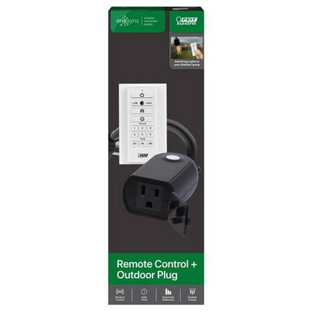 1 ft. Onesync Plug Adapter & Remote - Black