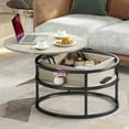 Dextrus Round Lift Top Coffee Table, Center Tables with Hidden Storage