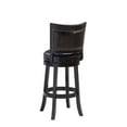 thumbnail image 5 of Bowery Hill 31" Contemporary Wood & Faux Leather Swivel Bar Stool in Black, 5 of 6
