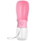 thumbnail image 5 of Botella de agua potable plegable portátil para viajes al aire libre para mascotas de plástico, hervidor para perros y gatos, botella plegable rosa, 5 of 5