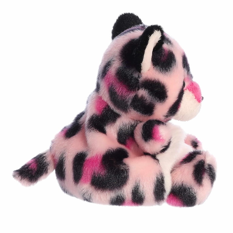 Aurora, Mini Stuffed Animal, 5'' Regina Pink Leopard, Plush Toy