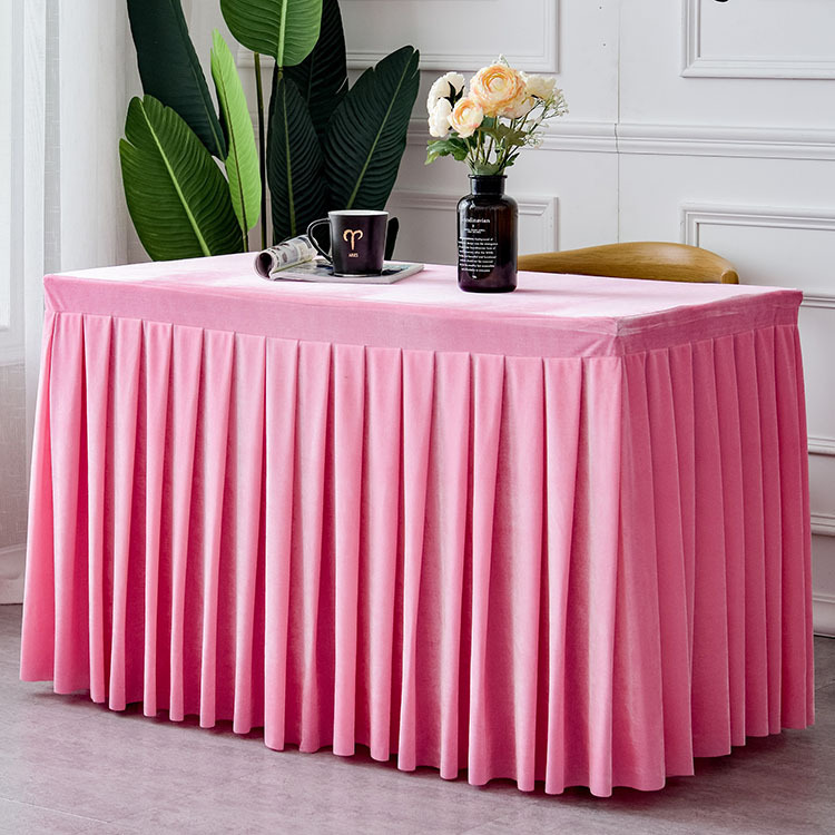 Table Cover and Table Skirt Onepiece Suitable for Folding Table 70.8