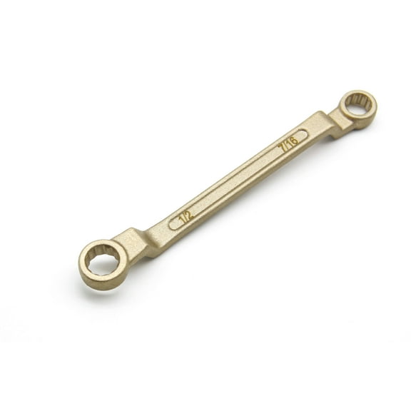 TMAX Non Sparking 7/16 and 1/2 inch Box Wrenches, 7 inch Legnth, Aluminum-Bronze Non Spark
