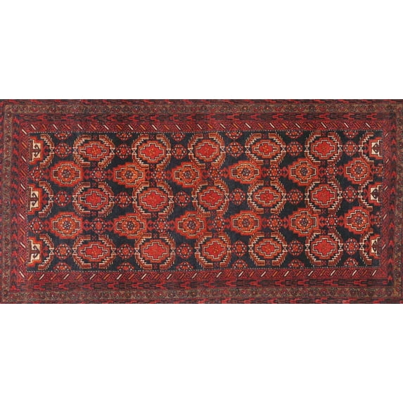 Ahgly Company Indoor Rectangle Traditional Chestnut Brown Persian Area Rugs, 8' x 10'