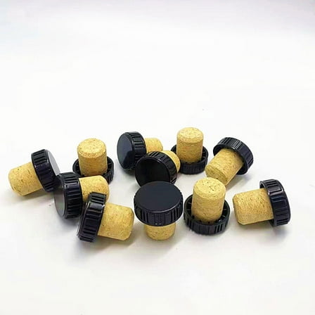 HAMPPLIES 20Pcs Cone Shaped Bottle Stoppers Corks Bulk for Beverage Seals