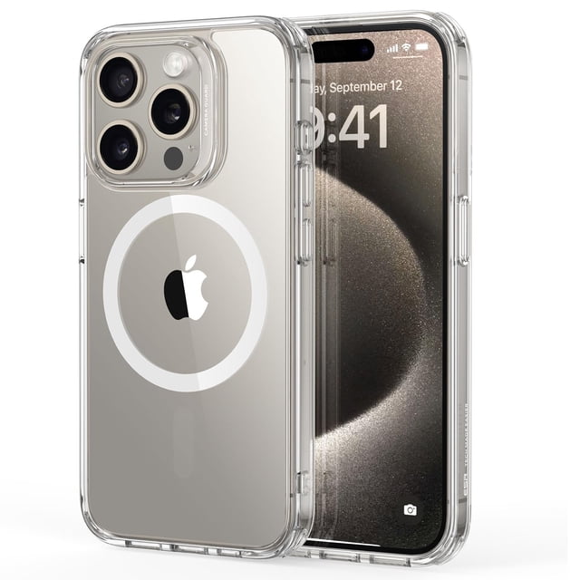 Funda de teléfono ESR para iPhone 15 Pro MagSafe de grado militar transparente