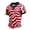 Red, variant on 2026 Usa Soccer Mens Polo Shirts Short Sleeve Casual V-Neck Open Front Summer Tops Soccer Shirt for Men Indoor Outdoor Activities Daily Wear