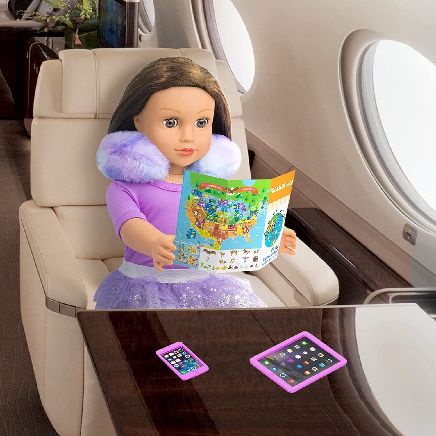 ZITA ELEMENT 18 Inch Doll Travel Play Set with Suitcase ZITA ELEMENT 18 Inch Doll Travel Play Set with Suitcase