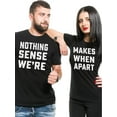 thumbnail image 1 of Camisetas temáticas a juego para parejas - Camiseta "Nada tiene sentido" - Camisetas casuales para novio, novia, esposo o esposa, camisetas para novio o novia, regalos para parejas, camisetas navideña, 1 of 6