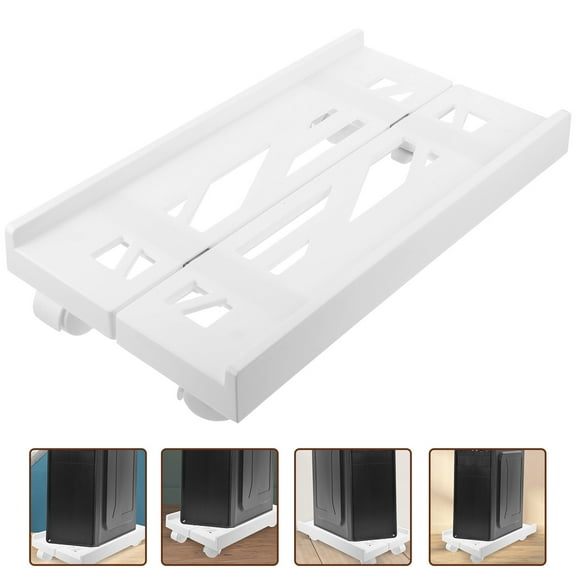 Baluue Computer Rolling Stand for Office Use with Protective Barrier White 1Pcs Back to School