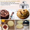 thumbnail image 2 of Sandwich Cutter and Sealer for Kids, 3-1/2 Inch Stainless Steel Round Sandwich Cutter, Sandwich Sealer and Decruster, Sandwich Maker, Sandwich Cutter for Making Sandwiches, Hamburgers, Pie, 2 of 7