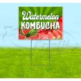 thumbnail image 1 of Watermln Kombucha (18"" X 24"") Yard Sign, Includes Metal Step Stake, 1 of 4
