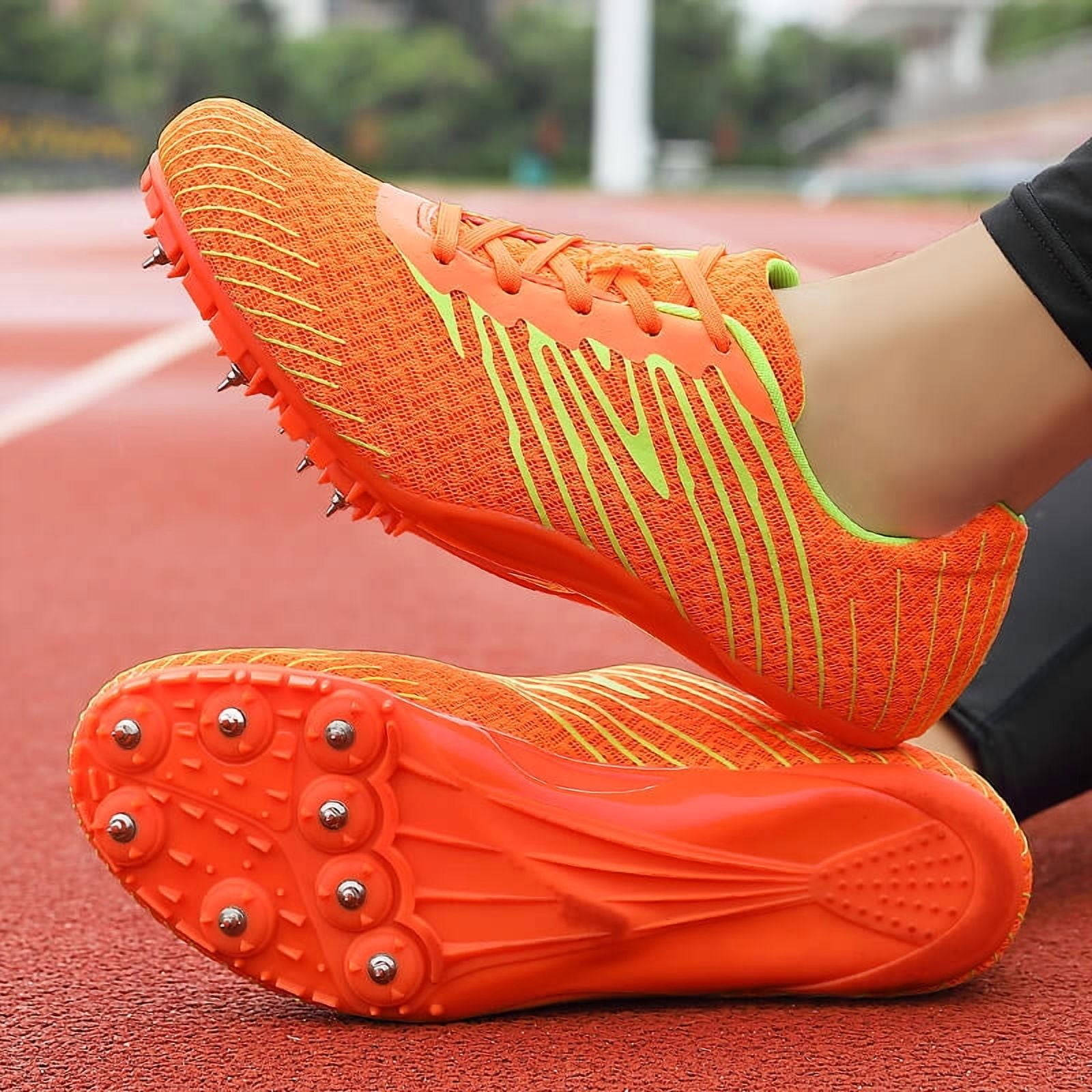 New Track and Field Shoes for Men Women Kids Boys Girls 8 Spikes Running Racing Shoes Professional Sprint Sport Sneakers
