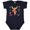 Navy Blue, variant on Inktastic Woodland Moose Spring Flowers Girls Baby Bodysuit