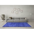 thumbnail image 3 of Ahgly Company Machine Washable Indoor Rectangle Persian Blue Bohemian Area Rugs, 7' x 9', 3 of 4