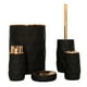 thumbnail image 1 of Set Elegante para Baño de 5 Accesorios, Color Negro y Oro Cobrizo, 1 of 3