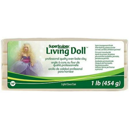 Sculpey Living Doll Clay: Light, 1 pound