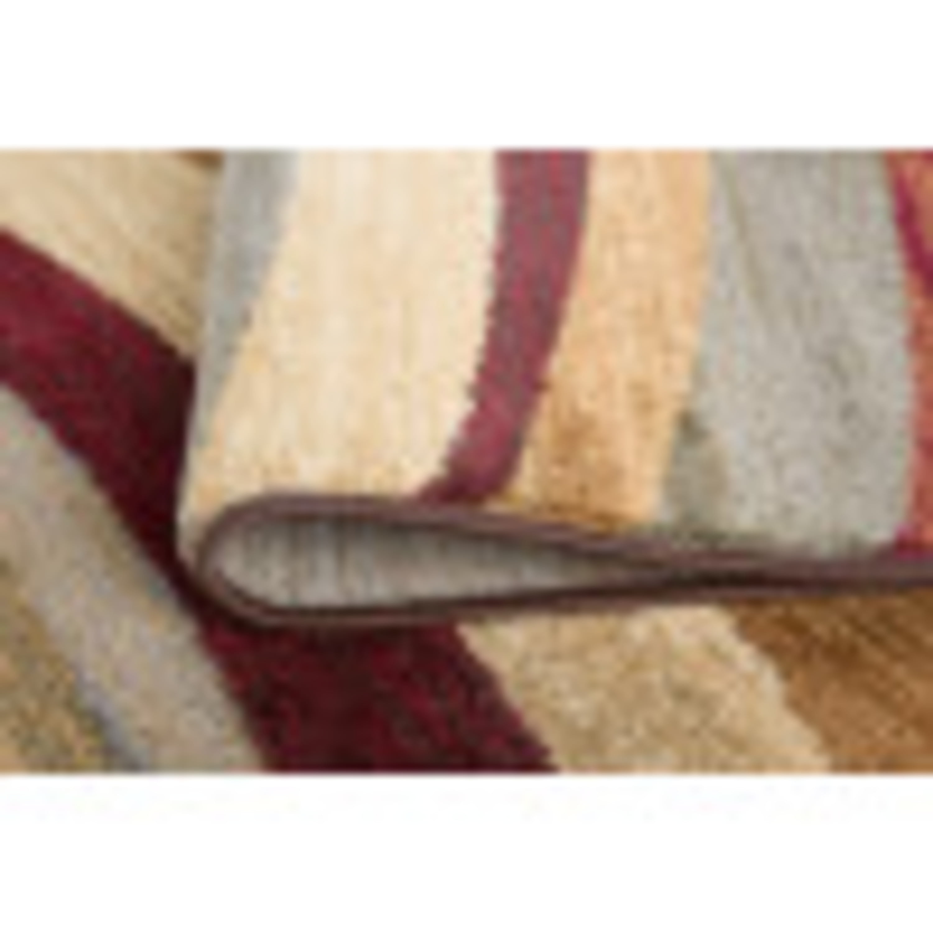 Elegance Contemporary 9' x 12.6' Multi-Color Polypropylene Indoor Area Rug