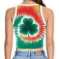 thumbnail image 6 of Womens Tank Tops St Patrick's Day Shamrock Print Sleeveless Slim Fit Crop Top Camisole Tops for Women Red XL, 6 of 6