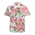 thumbnail image 3 of High Quality Hawaiian Shirts for Men Short Sleeve Aloha Beach Shirt Floral Summer Casual Button Down Shirts Blouses XPXRB3, 3 of 7