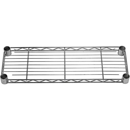 Shelving Inc. 8" d x 24" w Chrome Wire Shelving with 1 Tier Shelf, Weight Capacity 800lbs Per Shelf