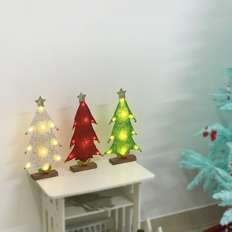 Luminous Mini Christmas Tree Ornament Glowing In Dark Mini - Temu