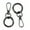 Black, variant on 7829 Metal Swivel Lobster Claw Clasps,Keychain Clip with Large Key Rings DIY Crafts