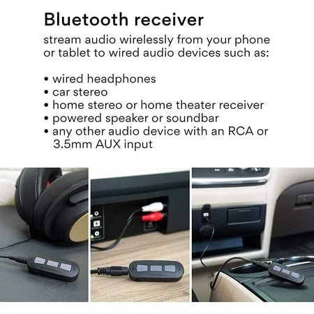 MEE audio - BTR Portable Bluetooth Audio Receiver - Black