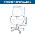 thumbnail image 6 of Office Chair Cover Stretchable Elastic Covers Backrest Coverings Cushion Protectors Desk Computer Chair Slipcover, 6 of 8