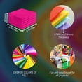 thumbnail image 4 of FabricLA Acrylic Felt Fabric - Pre Cut | 6" X 6" Inches | DIY Craft, Hobby, Costume, Decoration | Neon Pink A007 - 36 Pieces, 4 of 7