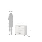 Tvilum Loft 4 Drawer Chest Dresser for Adults, White