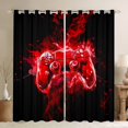 thumbnail image 1 of Erosebridal Rideaux et Draperies Rouges pour Manette de Jeu (52x84), Rideaux Occultants Imprimés Aquarelle pour Chambre, Décoration de Chambre, 1 of 6