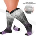thumbnail image 4 of 3 Pairs Medical Sport Plus Size Compression Socks - 20-30mmhg Graduated Knee-High Support for Men & Women, Ideal for Soccer, Running, and Nurses, 4 of 6