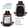 thumbnail image 6 of FORMRS Women's Travel Backpack Purse Anti-theft Hidden Pockets Casual Shoulder Bag, Light Colorful Circles, 6 of 7