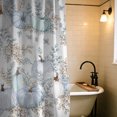 thumbnail image 6 of Thanksgiving Fall Harvest Shower Curtain Set, 72" x 72" Waterproof Polyester Bathroom Curtain with 12 Hooks, Rustic Farmhouse Blue Pumpkin Vintage Home Decor for Restroom, 6 of 7