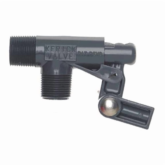 Kerick Float Valve,3/4 In,PVC,Pipe Mount PS75LS