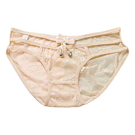 Xiaoxatg Sexy Panties for Women Women Sexy Tassel Mesh Briefs Hollow Out Panties Crochet Lace Up Panty Thongs G String Lingerie Underwear Variety Panties Pack Sexy