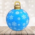 thumbnail image 6 of Hesxuno 24 Inch Giant Light Up Christmas Ball Ornament with LED Light and Remote - Outdoor Christmas Inflatable Decorations for Yard Lawn Home Outdoor Xmas Holiday Outdoor Yard Tree Pool Decorations, 6 of 6