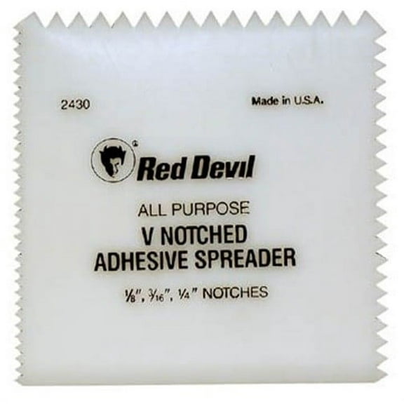 Red Devil 2430 Multi-notch Plastic Adhesive Spreader 1/