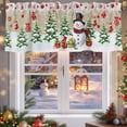 thumbnail image 5 of Valances for Windows Christmas Snowman Rod Pocket Cafe Window Treatments Valance Curtains for Kitchen Bathroom Laundry Basement Windows 60"x18", 5 of 7