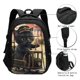 thumbnail image 3 of Fotbe Adorable Kitten On Mini Train Mochila con Estampado y Puerto USB para Hombre y Mujer, Mochila Antirrobo, Mochila de Viaje, Mochila Escolar, Mochila Universitaria, 3 of 7